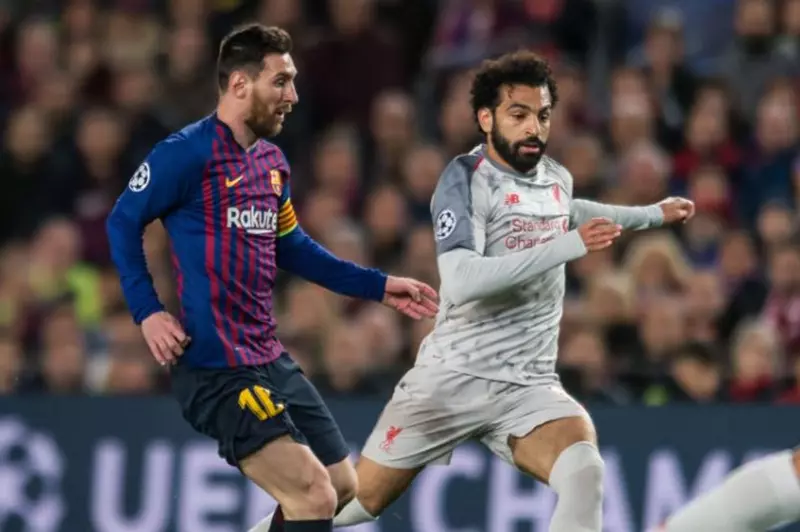 محمد صلاح وليونيل ميسي - صورة أرشيفية